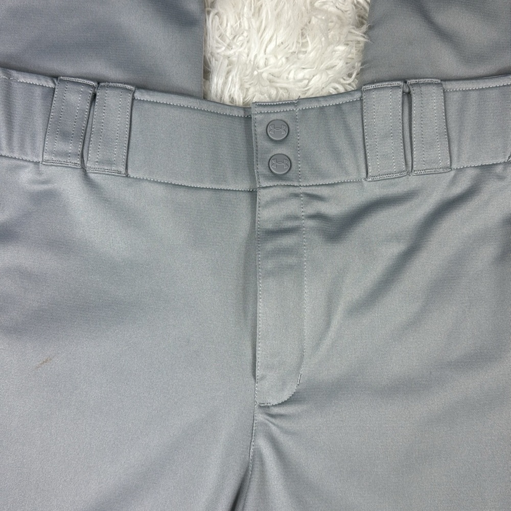 Under Armour Light Gray Men’s Baseball Pants - Picture 4 of 6